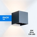 Pack of 4 wall sconces "KURTIN" 6W up and down dimmable light