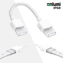 Conector tira LED estanco con cable - 2 pines - Tira 10 mm - IP68