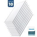 Pack of 10 LED panels slim 120X30 cm - Driver Philips - 44W - UGR19