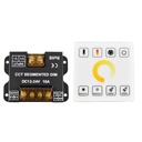 Controlador CCT blanco dual para tiras LED con panel táctil RF - 5-24V/DC
