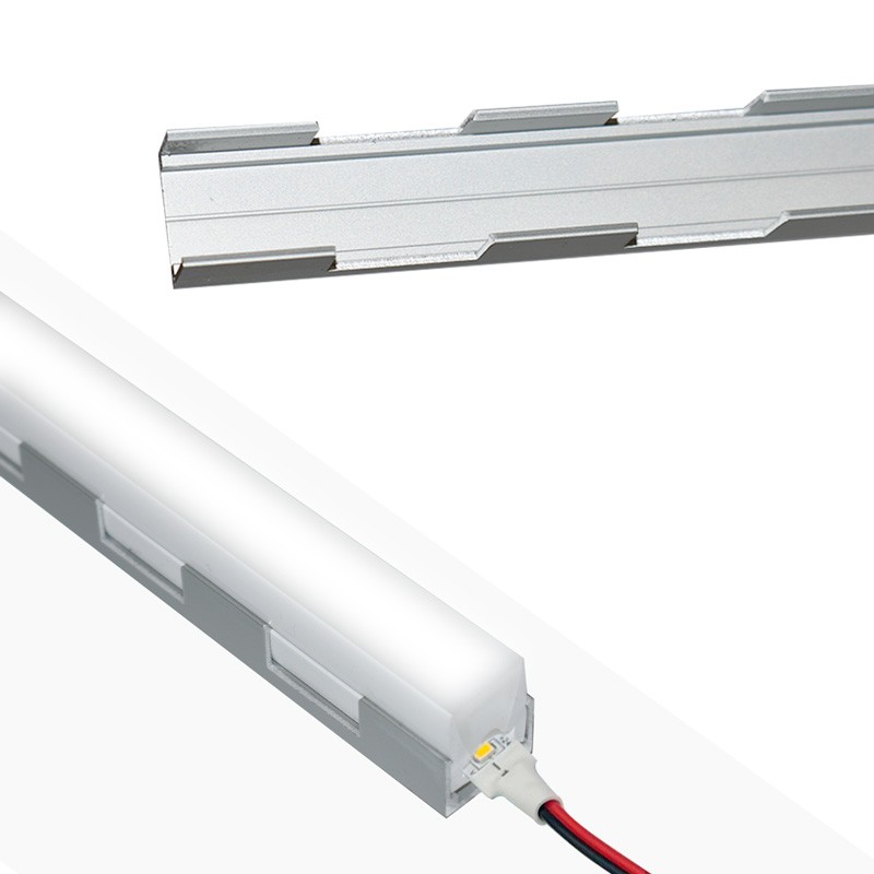 Flexible aluminum profile 16x10 mm for silicone casings - 2 meters