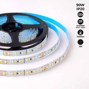 Striscia LED 24V-DC - 90W - temperatura colore dimmerabile CCT - 1800-6500K - SMD2835 - rotolo 5 metri
