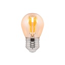 Vintage amber LED filament bulb - Dimmable - E27 G45 - 4W