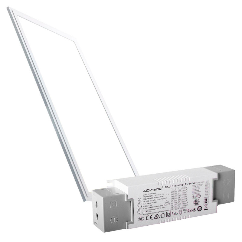 Recessed LED Panel - 120X30cm - PUSH Dimmable - 44W - UGR19