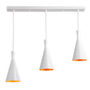 Metalowa lampa wisząca "Solvang Triple".