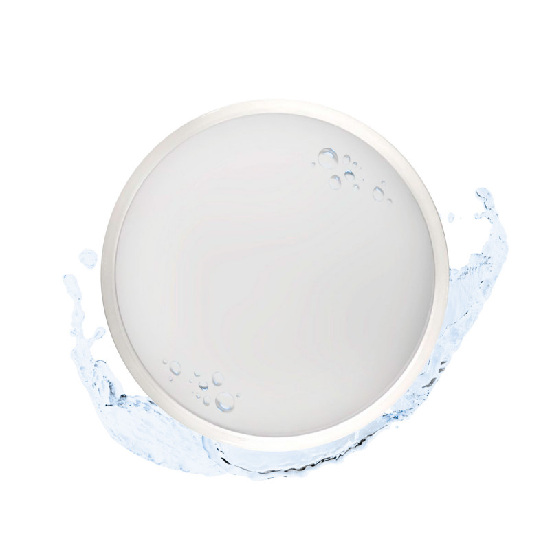 LED lubų šviestuvas su judesio davikliu, atsparus drėgmei - CCT - Reguliuojama galia 12W-16W - Ø30cm - IP65