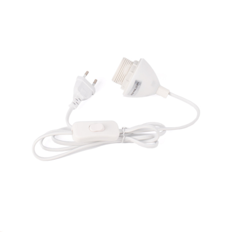 Table Lamp Cable - E27 Socket, switch, and plug - 1.3 m