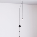 Design pendant lamp "Nebula" with plug and switch - 1x6W