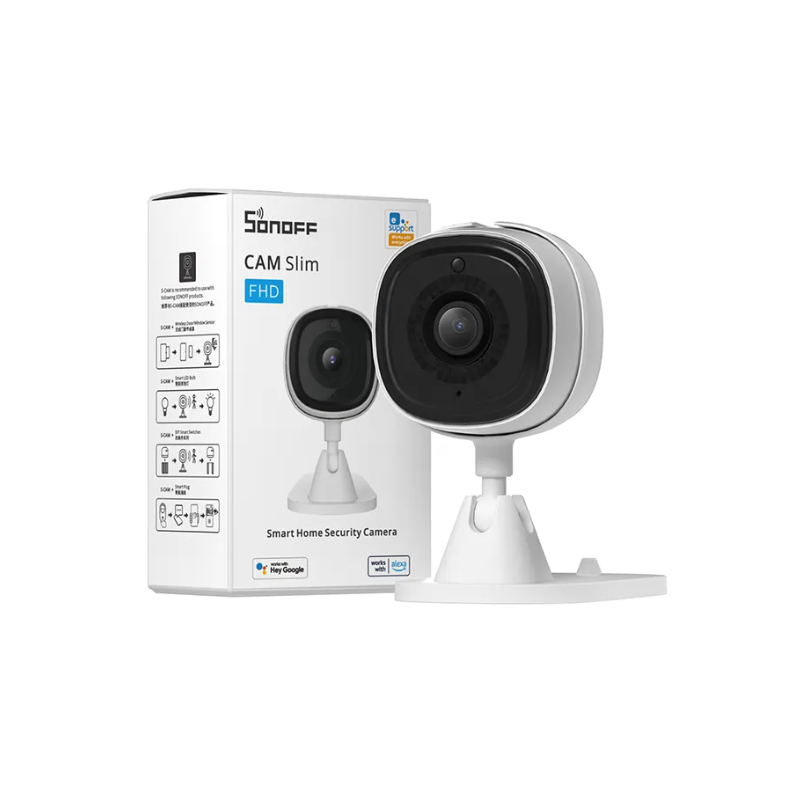 Cámara de seguridad SONOFF CAM Slim Smart - WIFI - 1080P - FHD - Alarma - Sensor de movimiento
