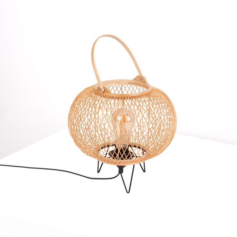 Bamboo table lamp "Sendai" - E27