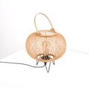 Bamboo table lamp "Sendai" - E27