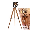 Vintage floor lamp with tripod "CINEMA" 139cm