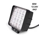 LED Off-Road Light 4x4 - 80W - 10-40V DC - 4 Inches - 8000lm - Angle 60º