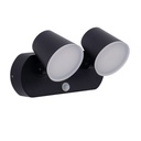 Double wall light with PIR sensor "Tura" - 20,5W - Adjustable - 3000K - IP54