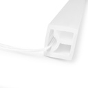 Flexible silicone sleeve for converting LED strip to neon - 16x16mm - 5 meters - PCB up to 10mm - Horizontal curvature