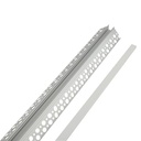 Aluminum profile integration plaster/plasterboard for external corner - LED strip up to 10 mm - 2 meters