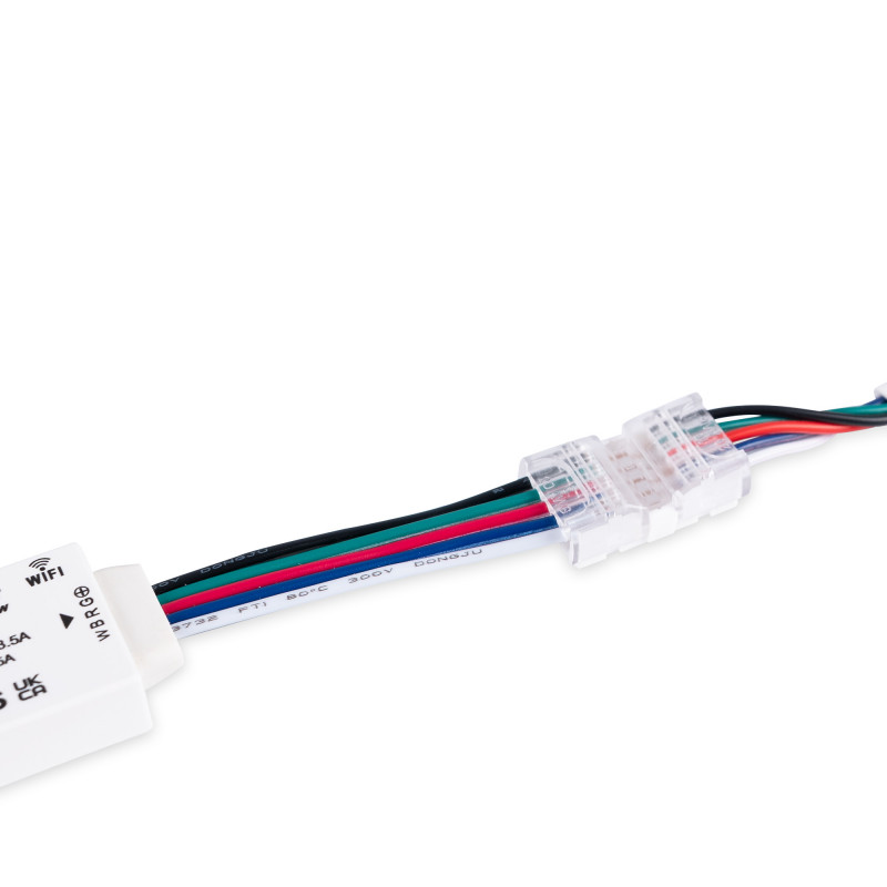 RGBW-kabel naar kabelsnelkoppeling - 5 pins (5 draden)