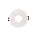 Round tilting downlight ring for GU10/MR16 bulb - Cutout Ø75 mm