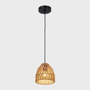 Woven paper pendant lamp "Rems" - E27