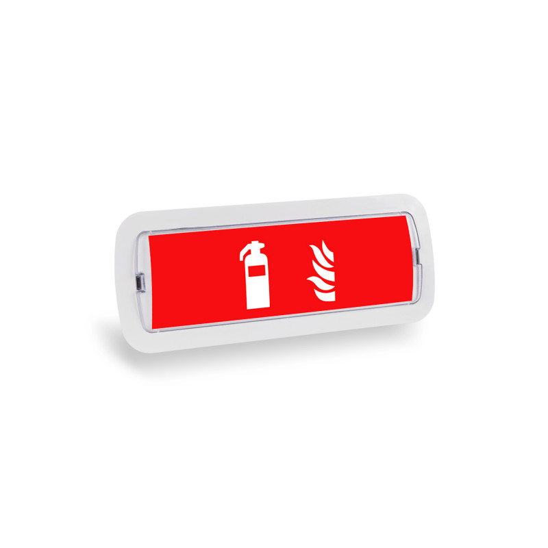 KIT Self-adhesive pictogram "Fire extinguisher" + 3W Emergency light