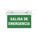 Luz de emergencia permanente con cartel "Salida de Emergencia" - Empotrable