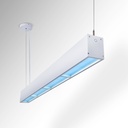 Luminaria lineáris függesztett "Blue Skylight" SMART - CCT - Ég hatás - 48W - UGR16