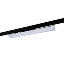 Linear adjustable LED spotlight for 3-phase track - 20W - CCT - CRI90 - KGP Driver - Black