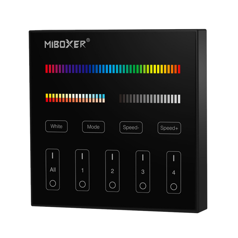 Panel de control táctil RGB + CCT - 4 zonas - blanco- Milight