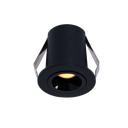 LED ronde inbouwspot 2W - Osram Chip - UGR18 - gesneden Ø 25mm - zwart