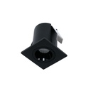 Čtvercový vestavný LED downlight 2W - Chip Osram - UGR18 - Průměr řezu Ø 25mm - Černý