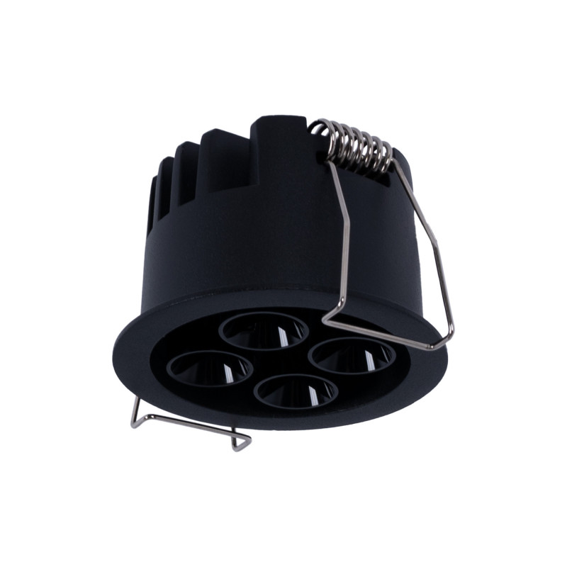 Vestavné LED bodové svítidlo kruhové 8W - chip Osram - UGR18 - průměr Ø 58mm - černé