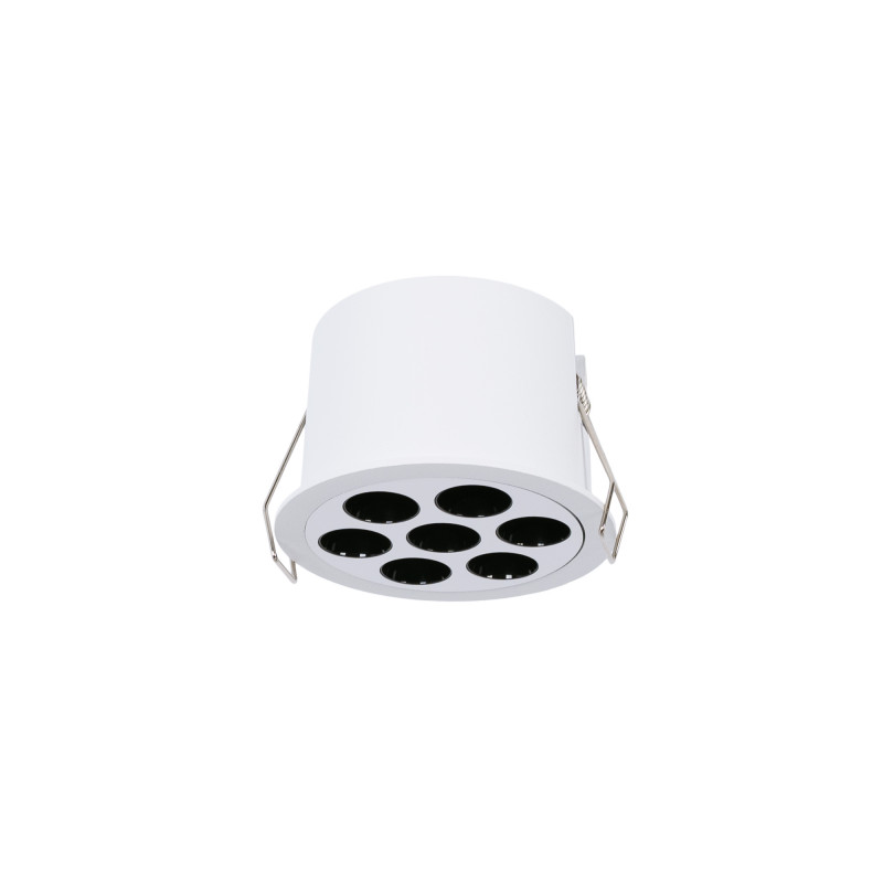 Vestavné kulaté LED svítidlo 12W - UGR18 - Řez Ø 70mm - Bílá