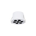 Vestavné kulaté LED svítidlo 12W - UGR18 - Řez Ø 70mm - Bílá