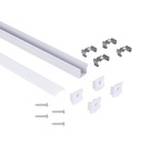 <dynamic_text>Profil LED pásku k povrchové montáži s difuzorem - Kompletní sada - 17,6x14,5mm - LED pás ≤ 12 mm - 2 metry</dynamic_text>