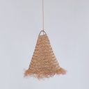 Natural fiber pendant light "NAM XL"