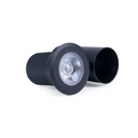 Επίγειος φάρος LED 10W - Θερμό λευκό - IP67 - Χρώμα μαύρο