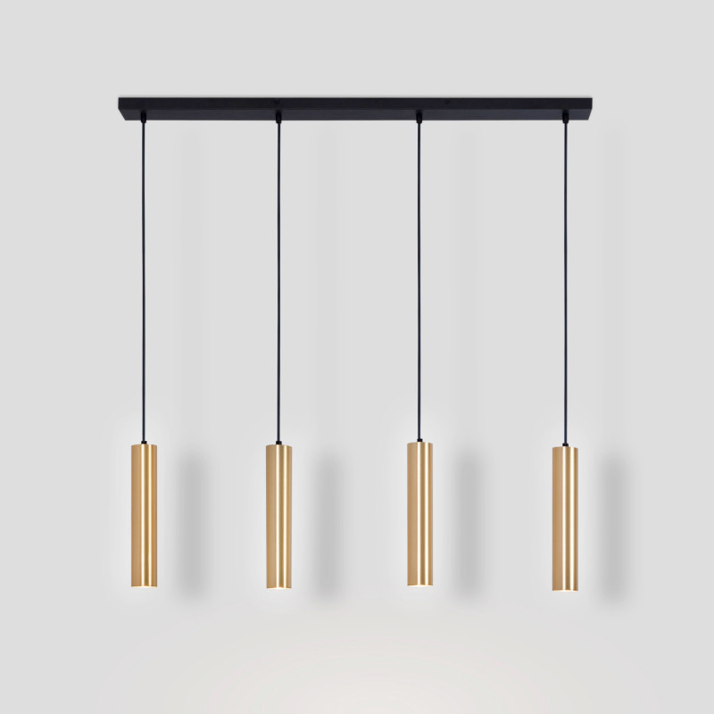 Minimalist quadruple pendant light "Bila 4" - GU10