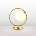 Lampe à poser boule en verre "Porto"