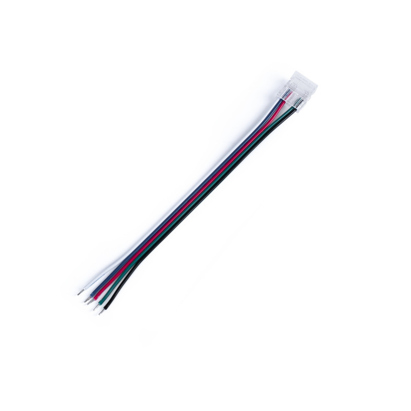 Connecteur Hippo pour relier un ruban LED RGBW COB à son contrôleur - PCB 12mm - 5 broches - IP20 - Max. 24V