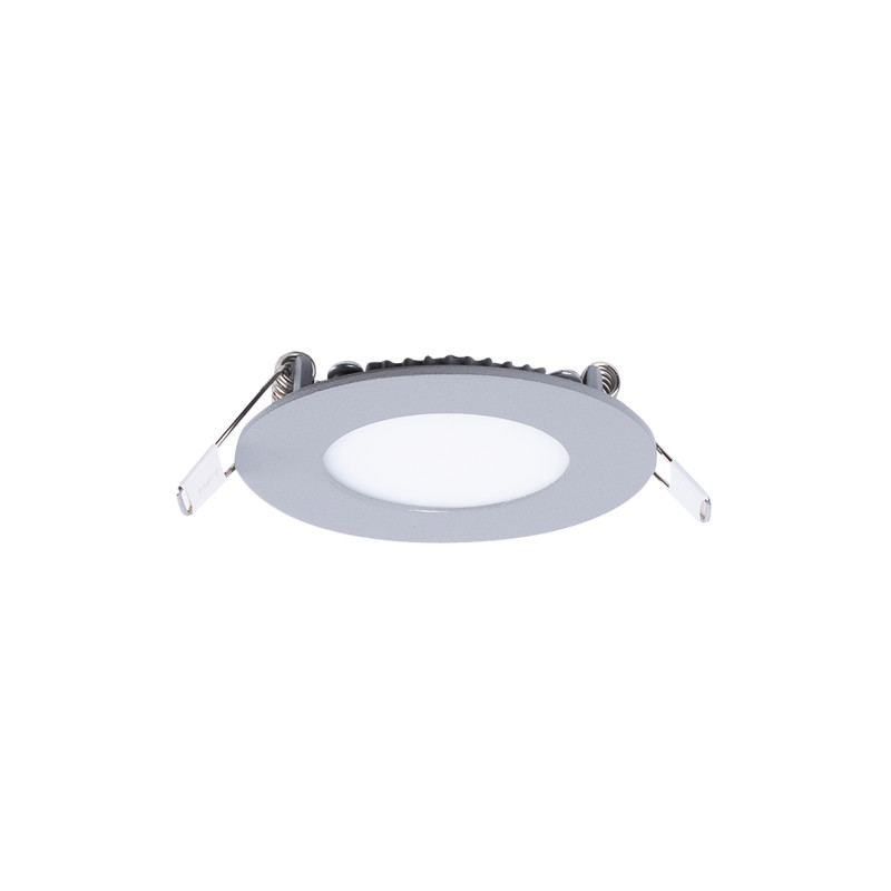 Ploské LED světlo 3W - Barva šedá - Průměr Ø 70mm