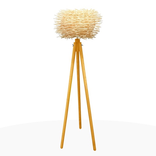 [LM155] Lampe sur pied en bois Cactus