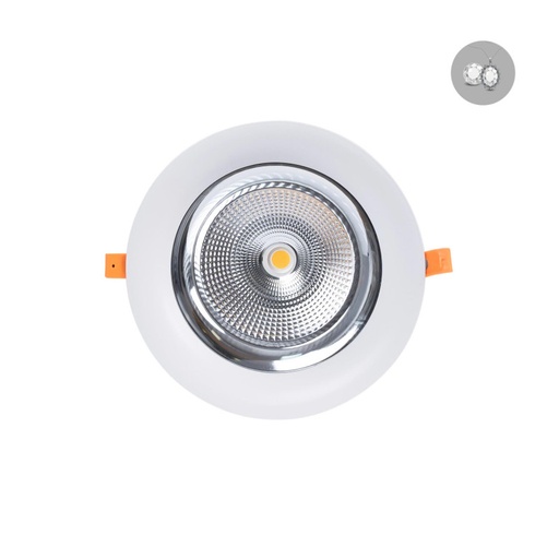 [B1260-1-JOY] Downlight LED especial para joyerías - 44W - Driver Philips - Corte Ø210 mm