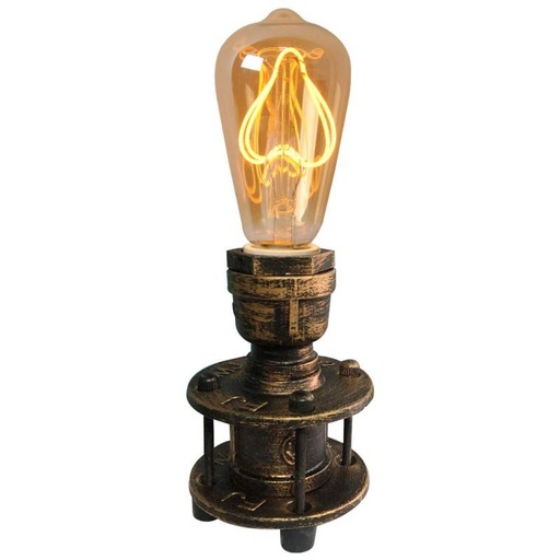 [LV416] Candeeiro de mesa vintage cor bronze E27