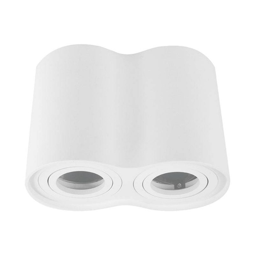 Applique plafond double en aluminium "TUB" - Orientable - 2xGU10