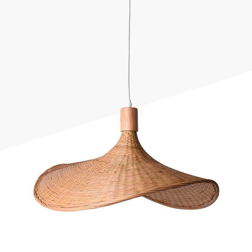 [LM158] Wicker pendant lamp "Bellas".