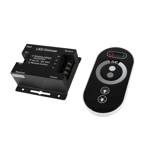 [B1628] Regulátor / dimmer s dotykovým RF ovládaním pre jednobarevné pásy 12/24V 18A