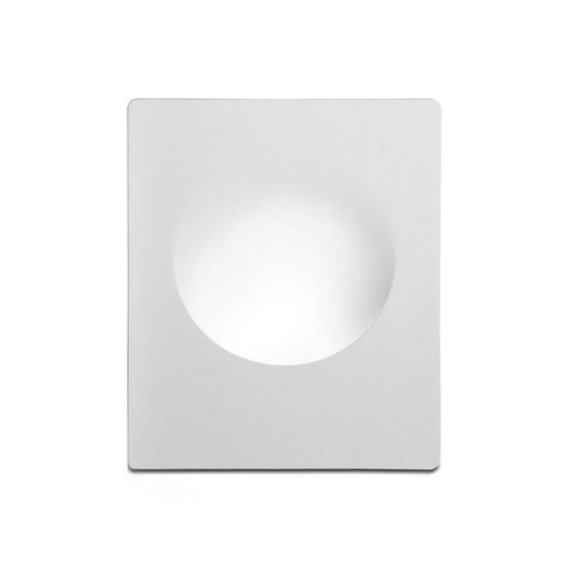[B265] Aplik za zid ugrađeni kružnog oblika "MUR" - Ø 15cm - GU10 - bez okvira / Integracija