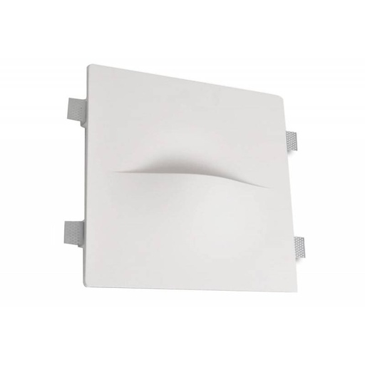 [B260] Applique encastrable en plâtre "Zircon" G9