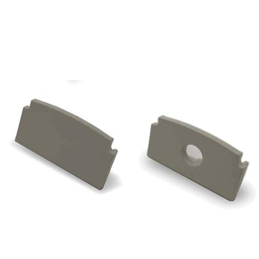 Embout pour profilé en aluminium encastrable 22x13mm