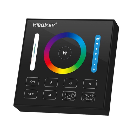 RGB+CCT dodirni kontrolni panel - 1 zona - RF 2.4GHz - Crni - Milight